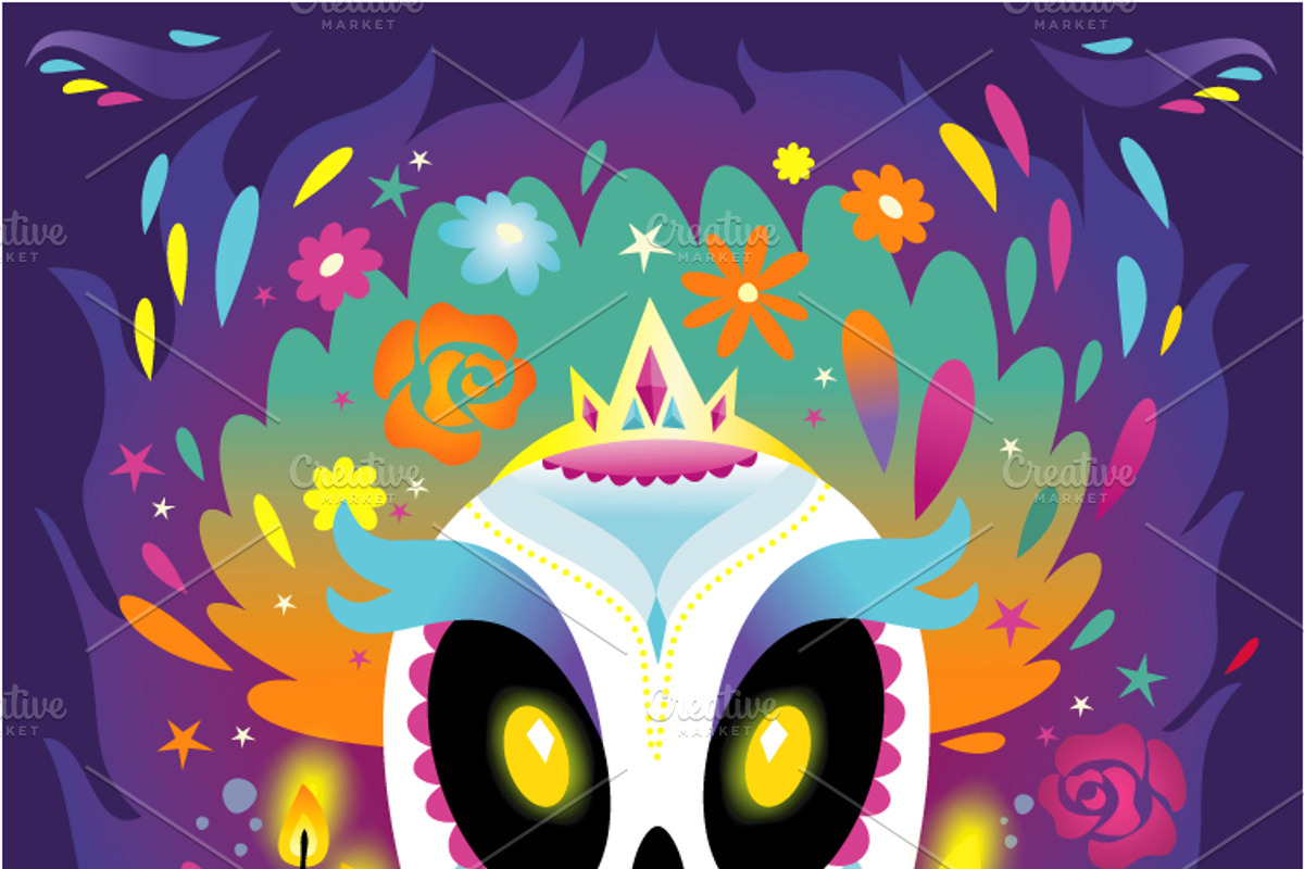 day of the dead  vector pack, an Illustration by Helga Lukas (Photo 3 of 3)
