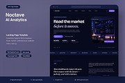 AI Analytics Landing Page, an UI Kit Template by Pitchlook.Studio (Thumbnail 1 of 3)