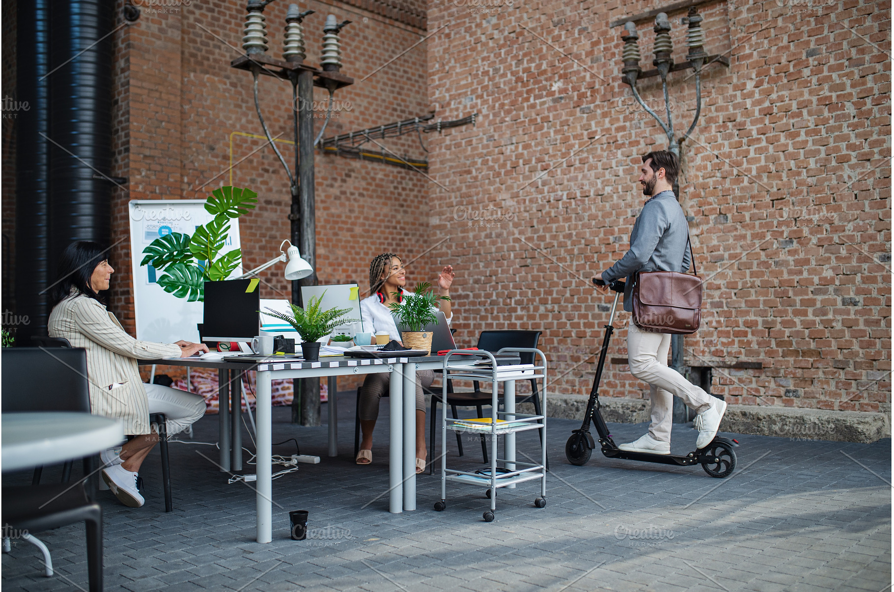 Young and old businesspeople working, a Person Photo by HalfPoint