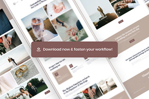 Photography Wedding Website Template