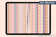 Dots & Dashes Procreate Brush Set, a Brush Add-On by AngelfishCreative (Thumbnail 2 of 6)