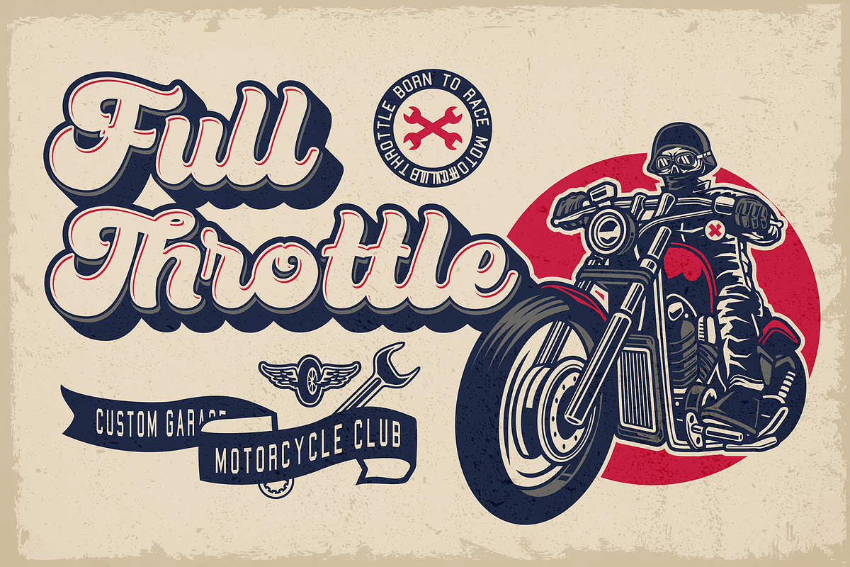 Bratsy Script - Layered Retro Font, a Script Font by figuree studio (Photo 10 of 10)