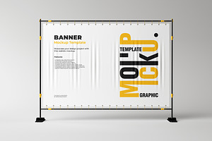 Banner Poster Mockup, an Advertising Mockup by Artnivora.Std