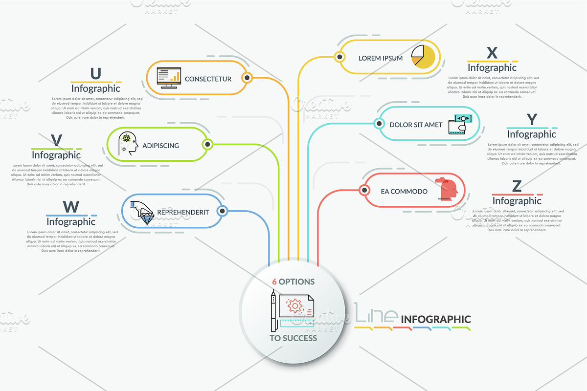 Line-X. Infographic Pack, a Presentation Template by Andrew Kras Design (Photo 17 of 23)