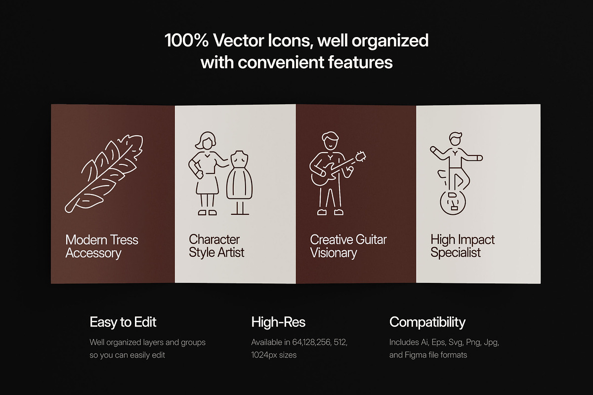 Movie Icon Art Set, an Outline Icon by Prosymbols (Photo 2 of 8)