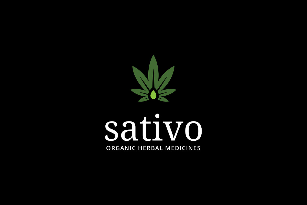 Sativo Cannabis Hemp Marijuana Logo, a Branding & Logo Template by Tovarkovdesign (Photo 5 of 6)