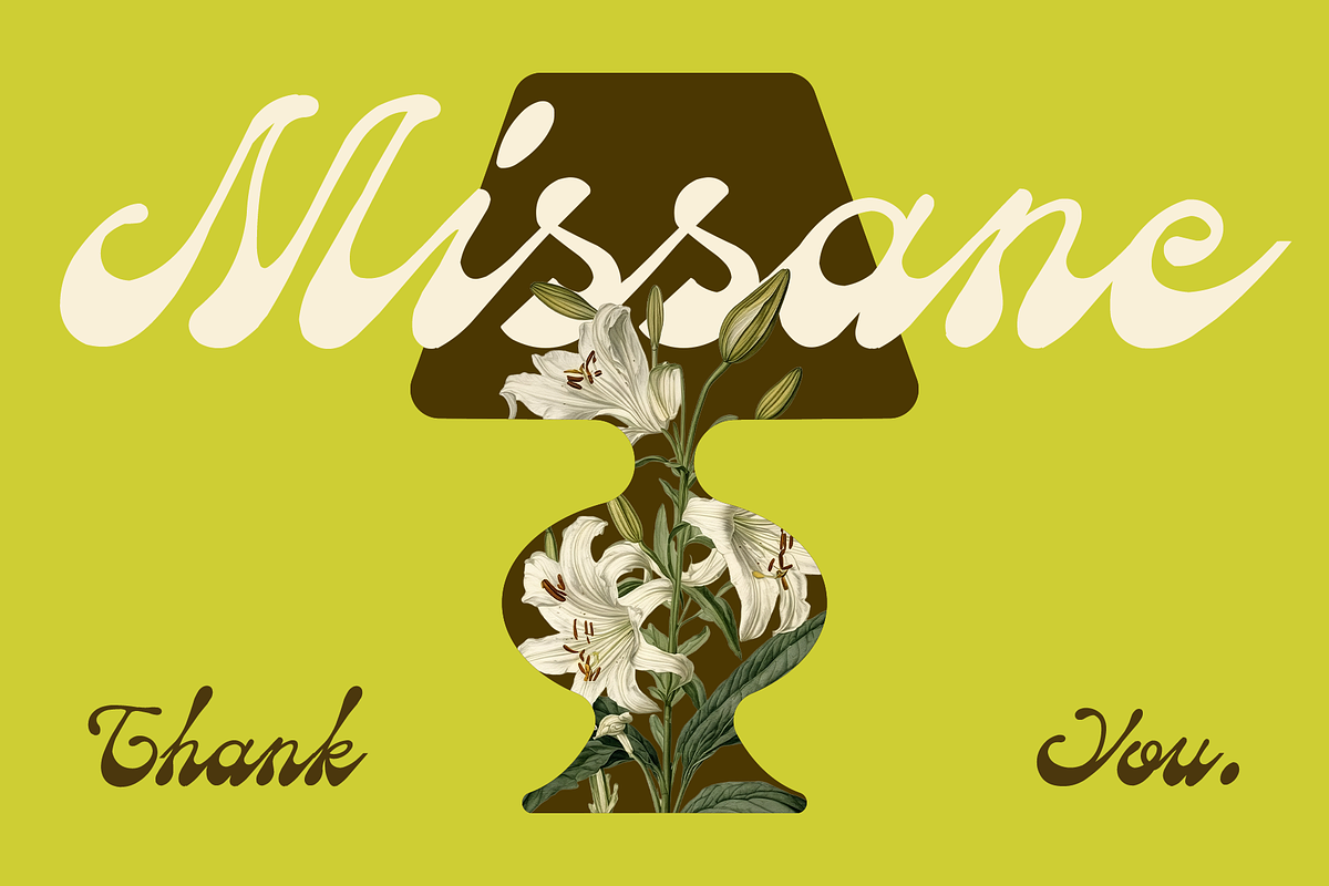 SFC Missane - Elegant Bold Script, a Script Font by Skilline Supply Co. (Photo 10 of 10)
