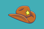 Cowboy Hat Cartoon Vector Icons, an Object Illustration by Artstorystudio (Thumbnail 3 of 3)