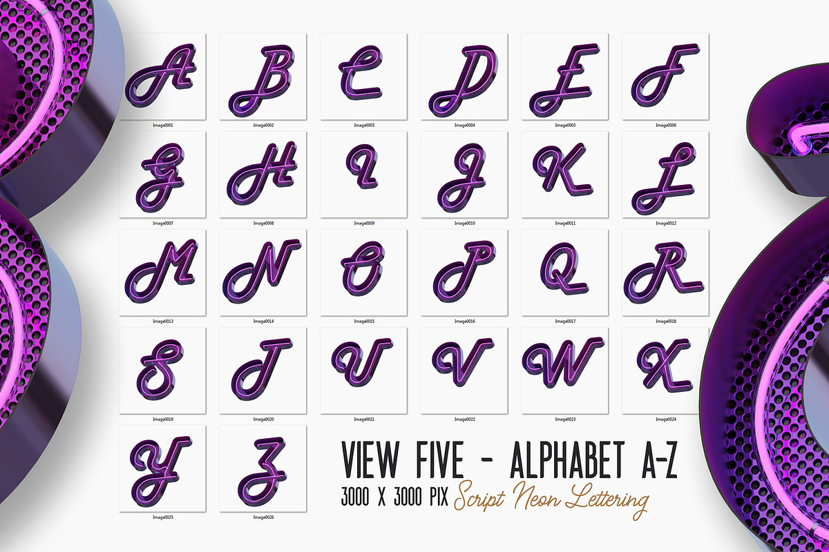 Script Neon 3D Lettering, a Graphic by TVartworks (Photo 23 of 25)