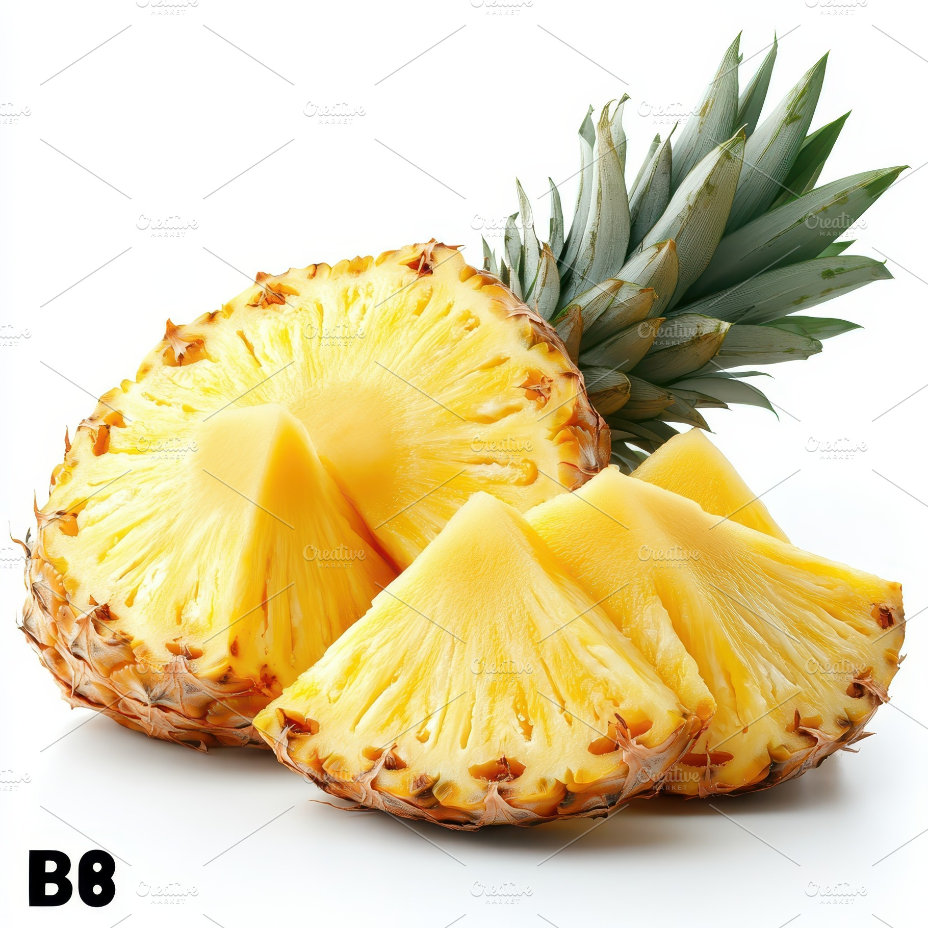 Sliced Pineapple Fresh Fruit Tropica, a Food & Drink Photo by Pixeness Studio