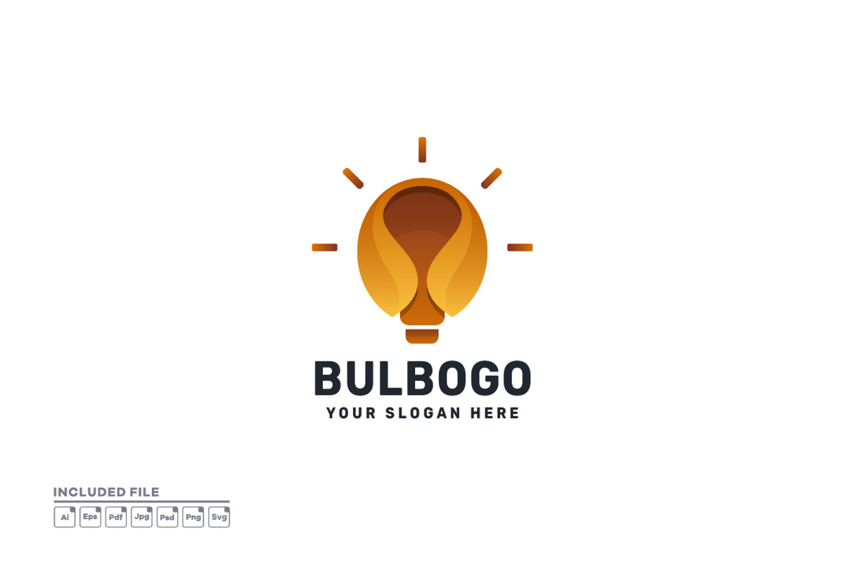 Bulb Gradient Vector Logo, a Branding & Logo Template by yuanesei