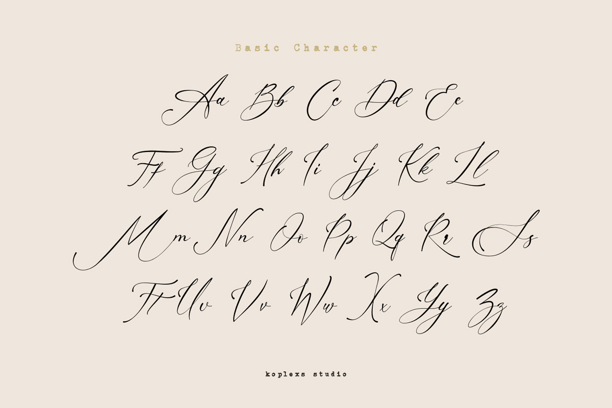 Amsterline - Modern Calligraphy Font, a Script Font by Koplexs Studio (Photo 6 of 13)
