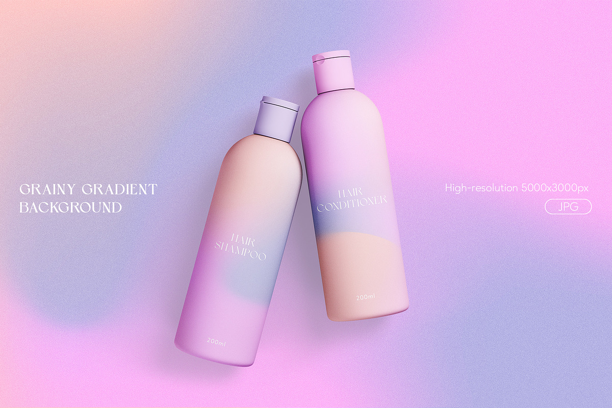 Pink grainy gradient textures, a Texture Graphic by hanifa_design (Photo 2 of 7)