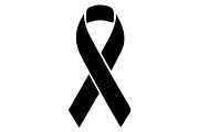 Cancer Awareness Black Ribbon Icon, a Healthcare Illustration by Designer_Momina (Thumbnail 2 of 16)