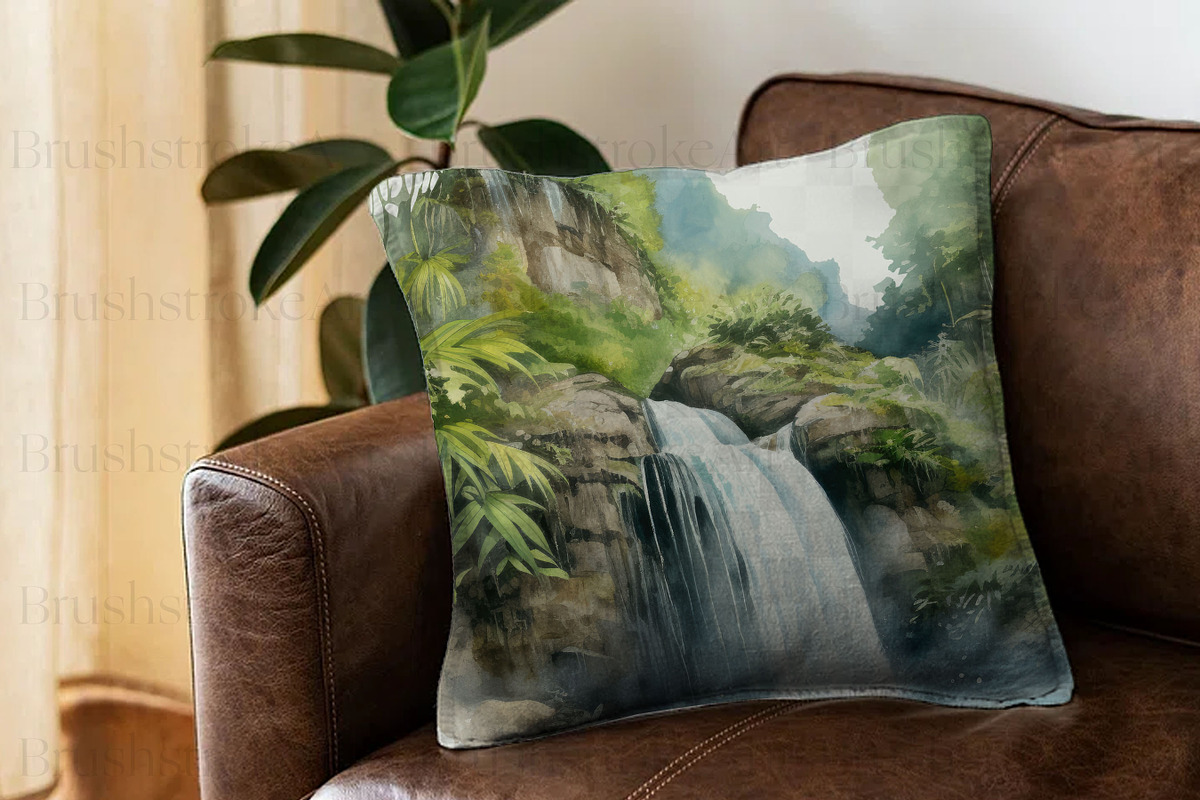Watercolor Landscape River, Lake PNG, a Decorative Illustration by BrushstrokeArtGB (Photo 9 of 9)