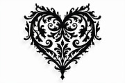 Floral Heart Silhouette Set, an Illustration by Gfx_Store (Thumbnail 3 of 21)