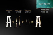 Brandy design set, a Font by Gleb Guralnyk (Thumbnail 4 of 6)