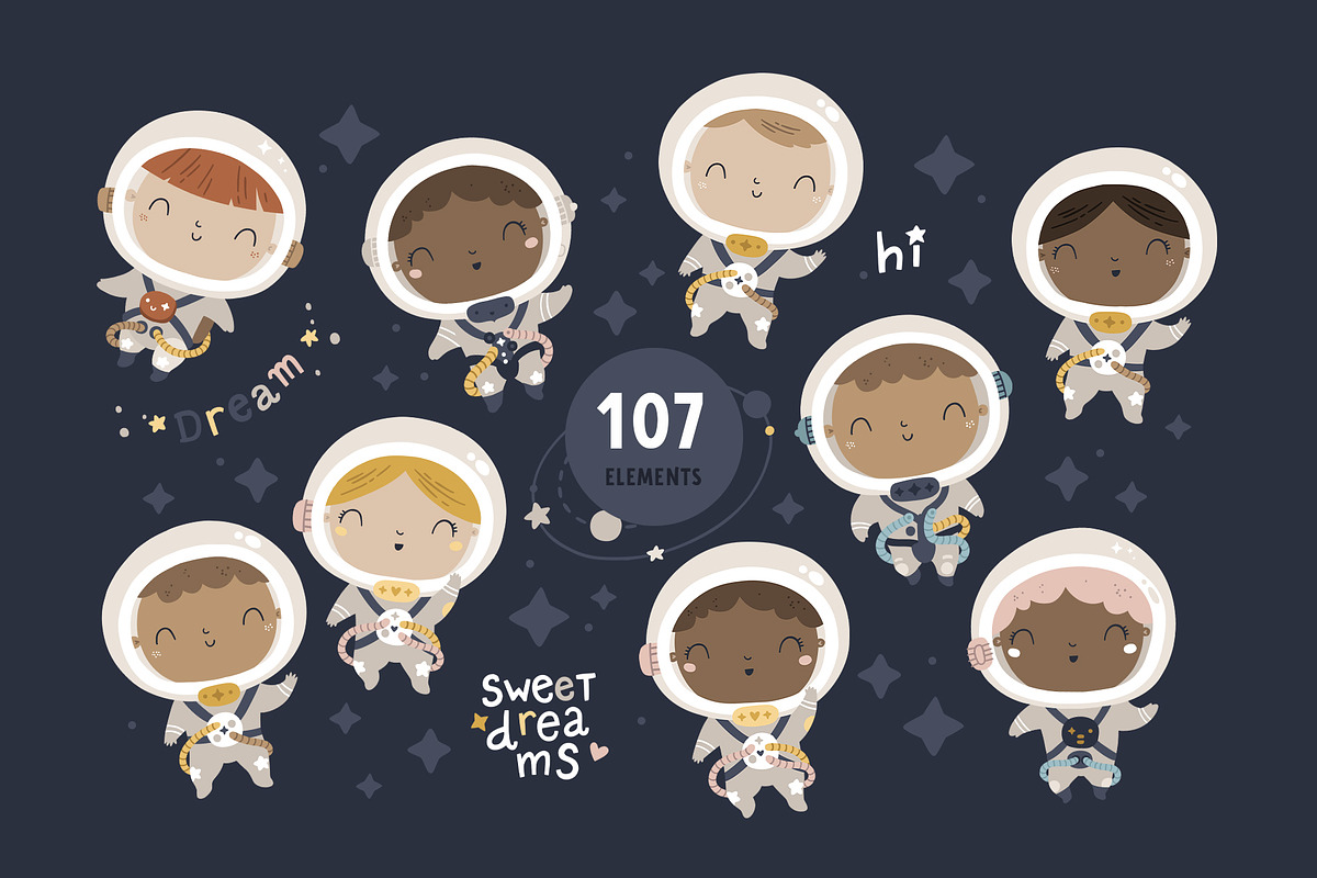 Space time Kids illustrations, an Animal Illustration by tatiletters (Photo 2 of 12)