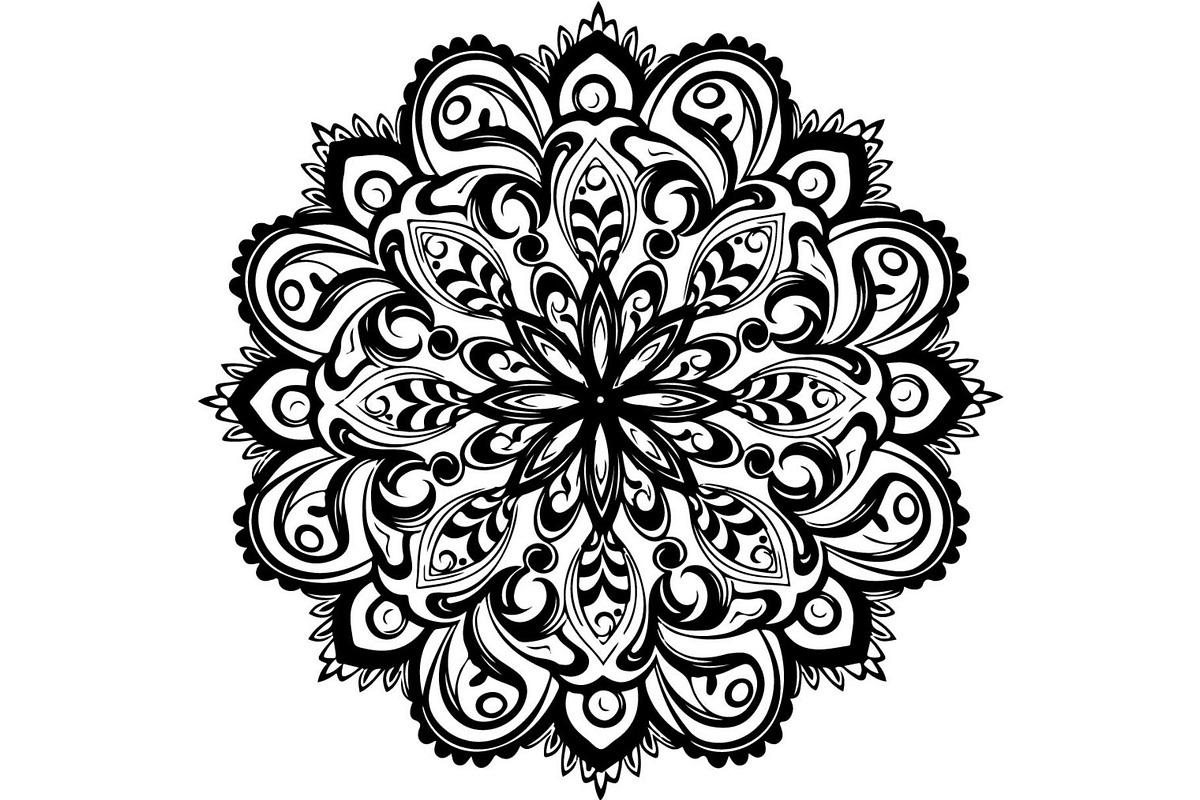 Vintage Floral Mandala Bundle, a Decorative Illustration by Designer_Momina (Photo 13 of 20)