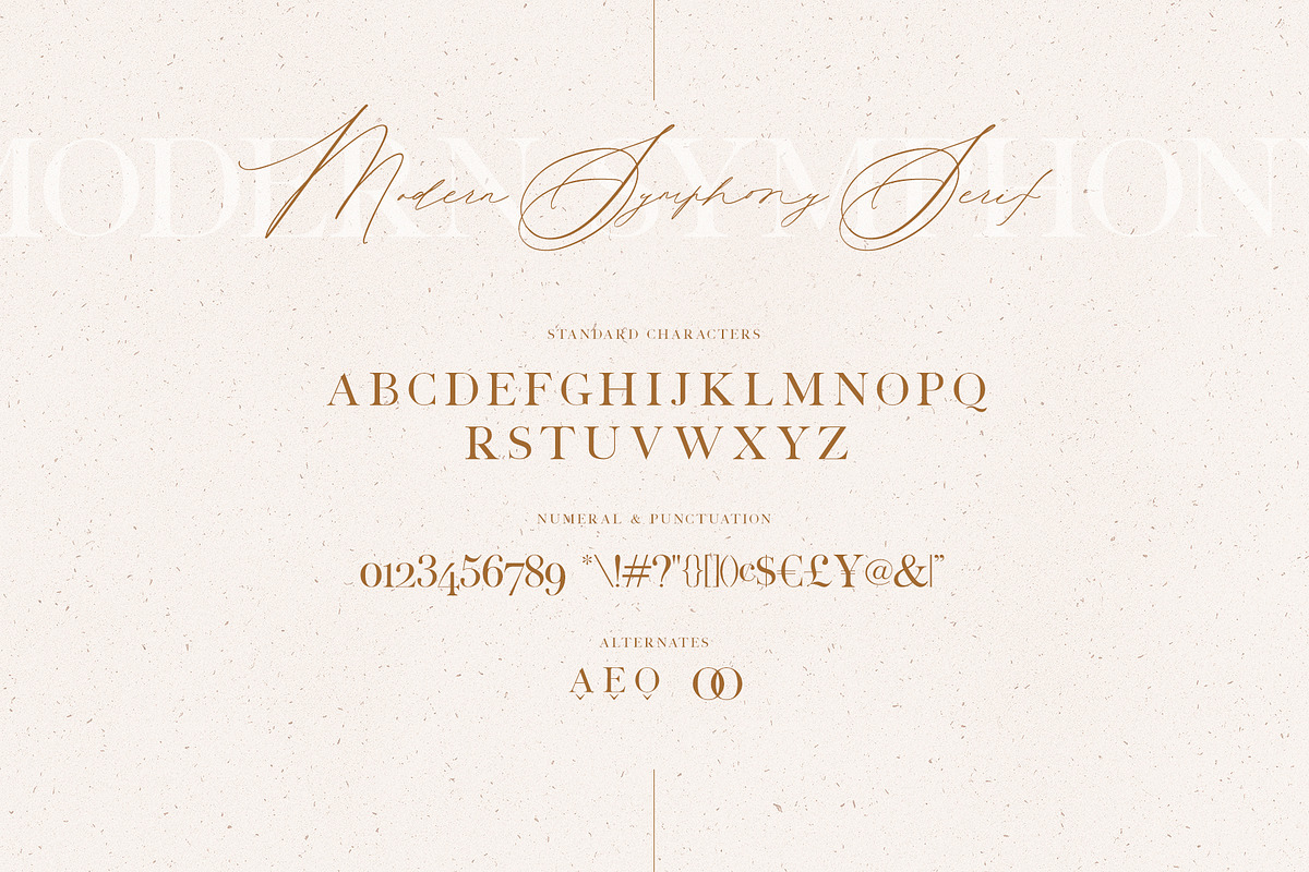 Modern Symphony Font Duo, a Serif Font by Calamar Studio (Photo 14 of 21)