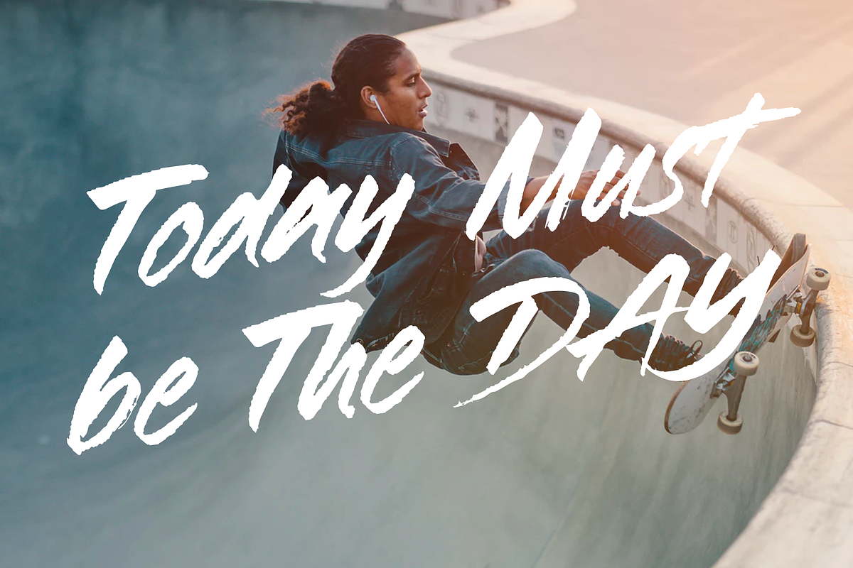 Rushway - Handwritten Display Font