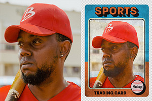 Sports Trading Card Mockup