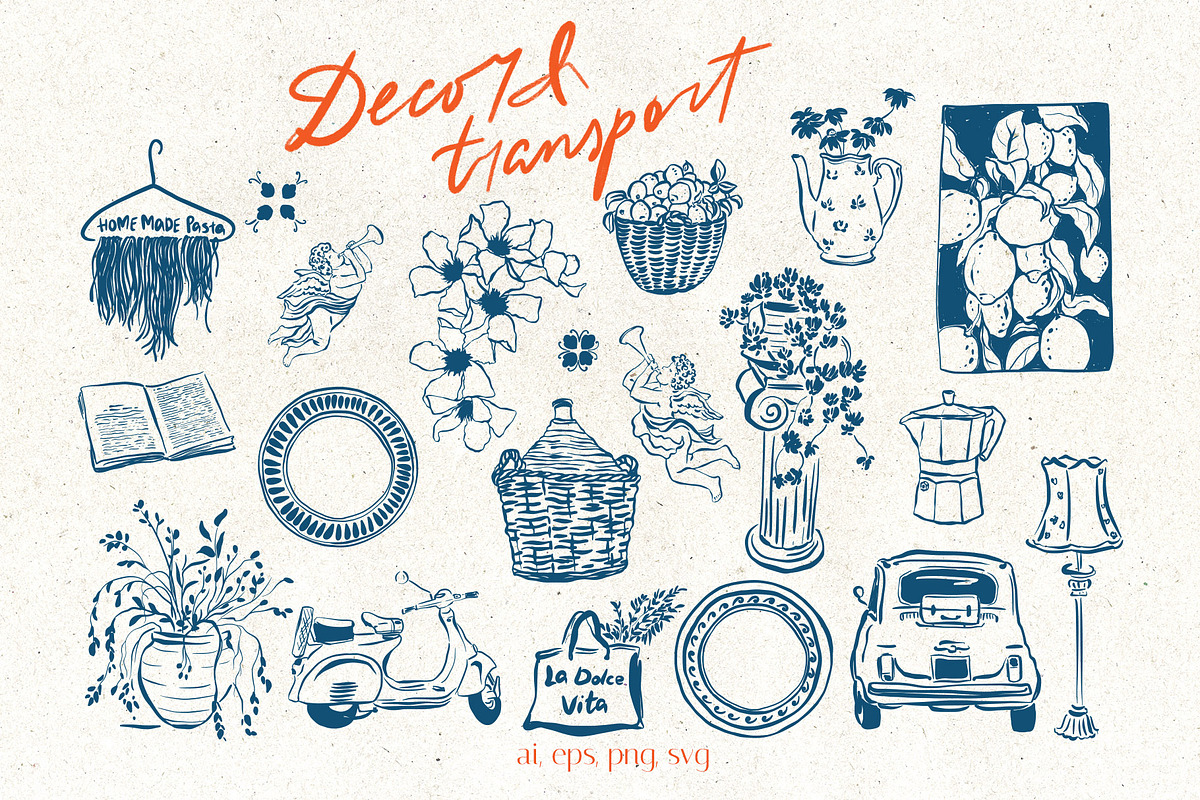 Mediterranean illustration Dolce, an Object Illustration by Yuliya Derbisheva (Photo 3 of 15)