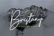 Bristany Signature Font, a Script Font by Multype Studio (Thumbnail 1 of 7)