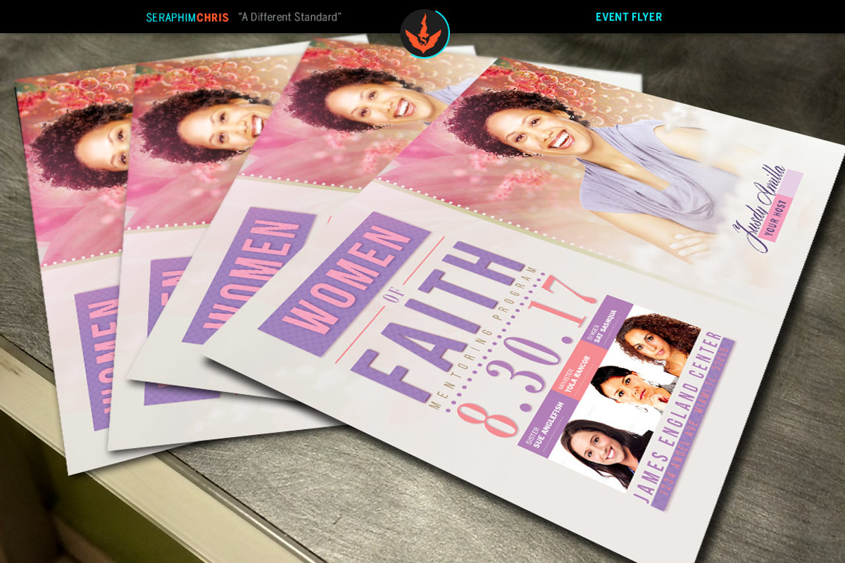 Women of Faith Flyer Template, a Flyer Template by SeraphimChris (Photo 3 of 4)