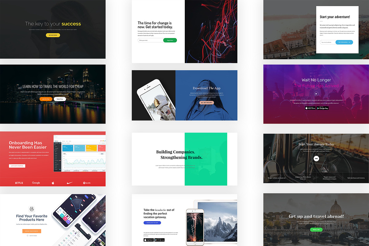 HUGE Elementor Headers Bundle, a Websites & App Template by Elementor Market (Photo 3 of 6)