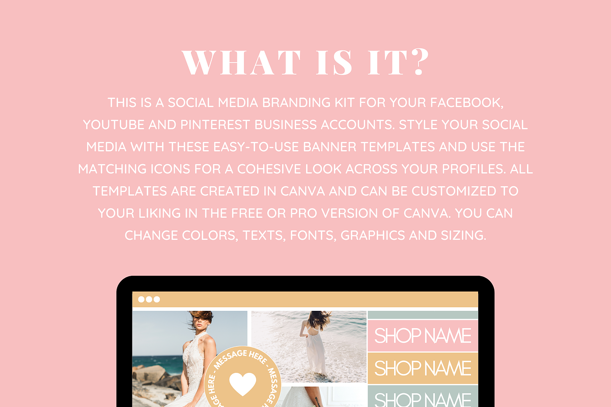 Cute Social Media Banners + Icons, a Social Media Template by SunshineStudioBoutique (Photo 2 of 9)