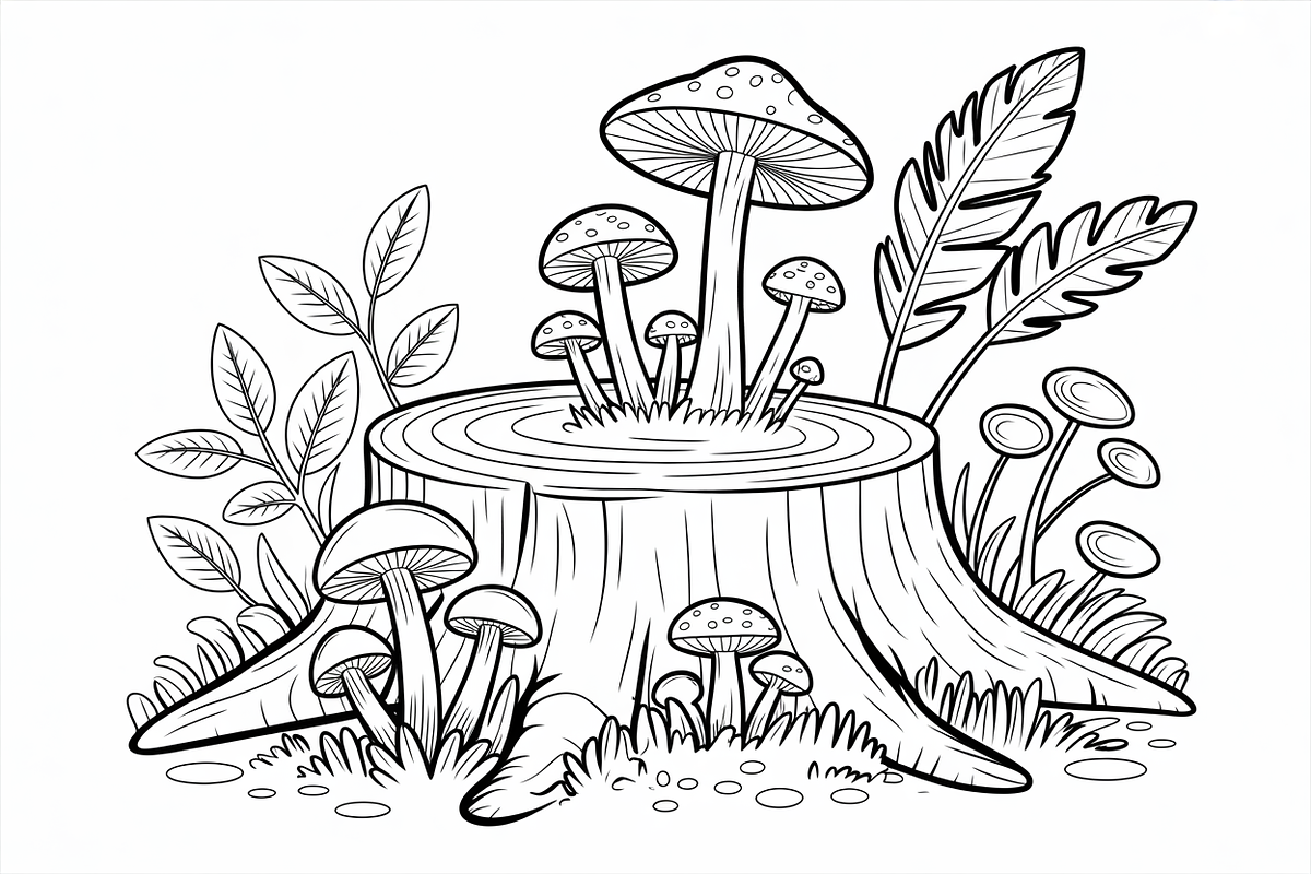Mushroom Coloring Pages featuring, an Icon by Amazin_art (Photo 2 of 9)