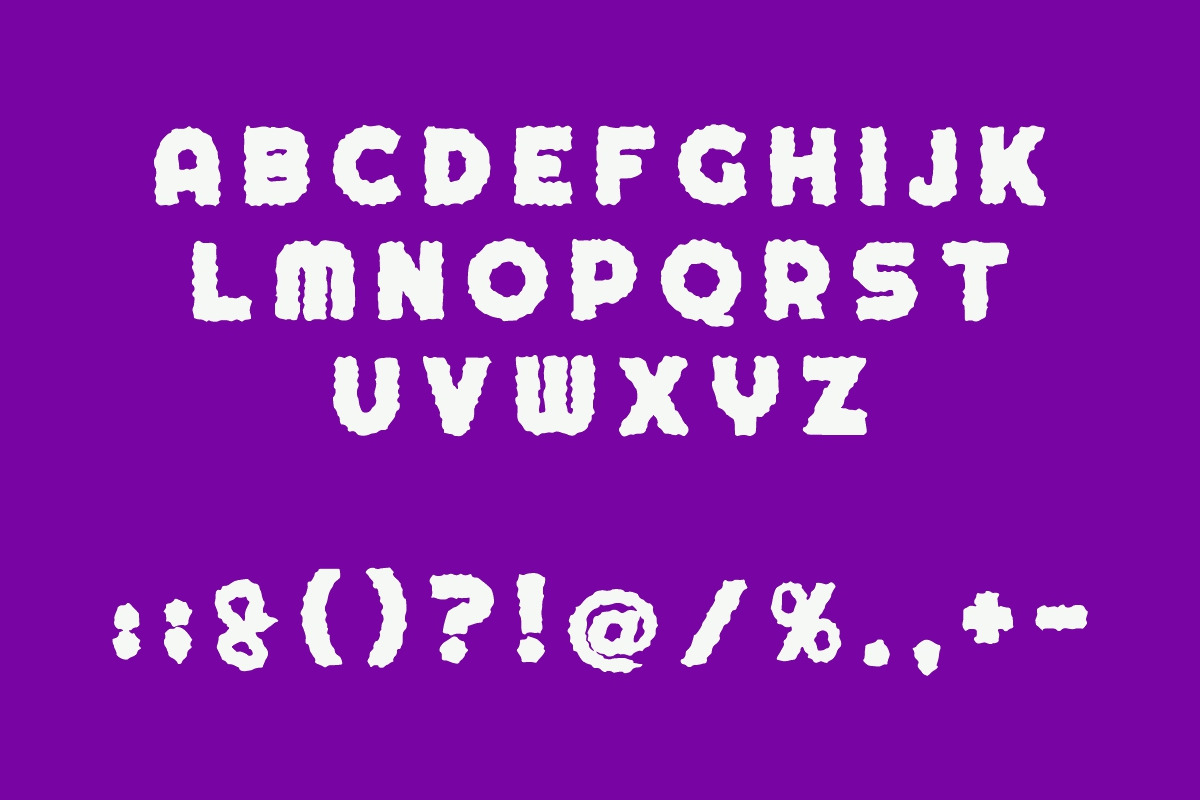 Sponge Glitch - Display Font