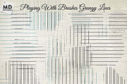 Grungy Lines, a Brush Add-On by Vintage Style Designs (Thumbnail 1 of 2)