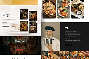 Catering Services Website Template, a Landing Page Template by Kromatic Design Studio