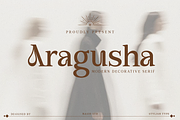 Aragusha Decorative Serif Font, a Serif Font by Rasio Studio (Thumbnail 9 of 9)