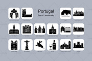 Portugal landmark icons (16x), an Icon by Artefy's Graphic Bar (Thumbnail 2 of 2)