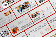 White Orange Business Plan PPT, a Presentation Template by graphicook (Thumbnail 1 of 5)