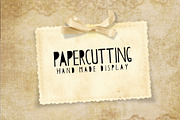 Papercutting Fonts, a Script Font by Creativetacos (Thumbnail 1 of 5)