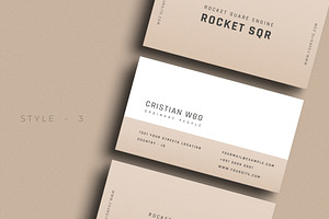 Professional Clean Business Card V56