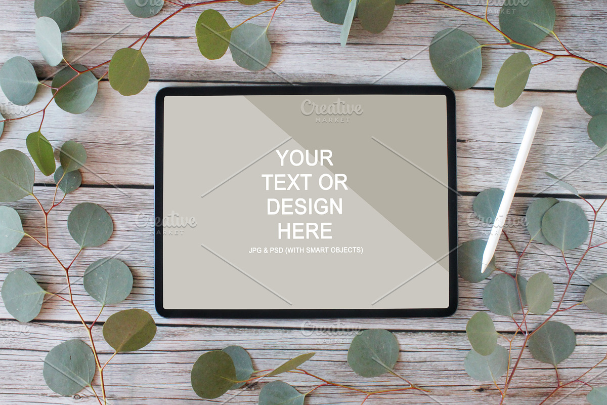 Eucalyptus iPad Mockup Bundle, an iPad Mockup by Allison Affourtit Mocks (Photo 3 of 6)
