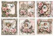Valentines Day Junk Journal Paper, an Illustration by SinaCreation (Thumbnail 2 of 7)