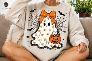 Lace Ghost Coquette PNG, Ghost, a Seasonal Illustration by Libby Wishes