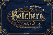 Betchers, a Blackletter Font by dansdesign (Thumbnail 1 of 7)