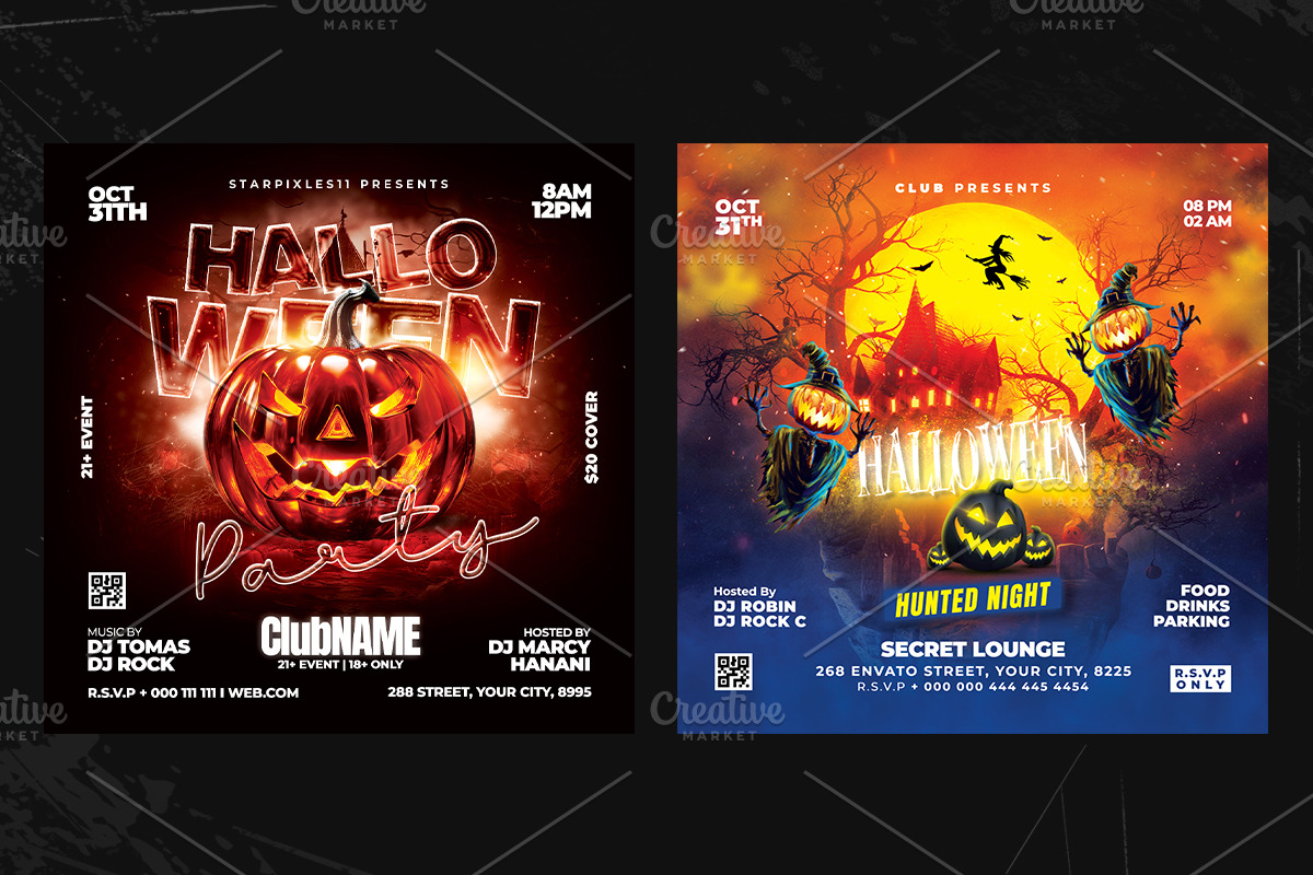 15+ Halloween Flyer Bundle, a Flyer Template by StarPixles11 (Photo 7 of 9)