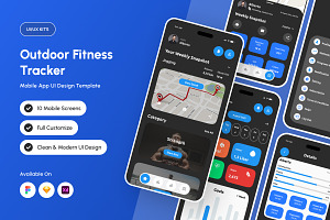 Enervio - Fitness Tracker App UI, an App Template by productype1