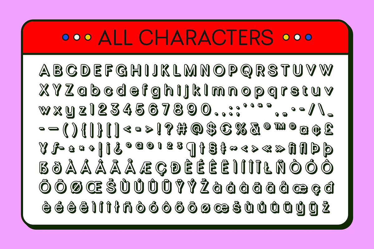 Heily Rounded 3D, a Sans Serif Font by Craft Supply Co. (Photo 8 of 8)