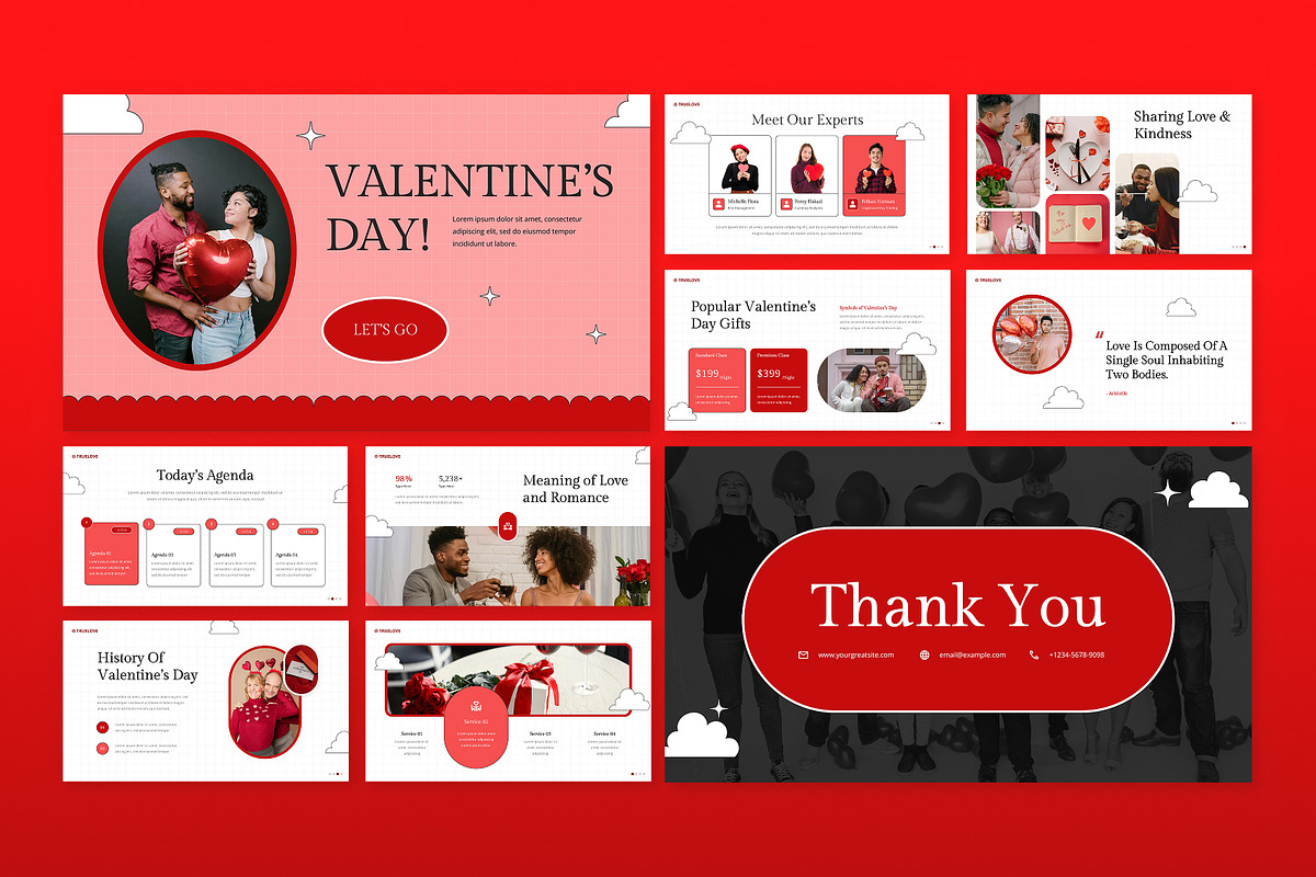 Valentine's Day PowerPoint, a Presentation Template by Antstheme (Photo 4 of 4)