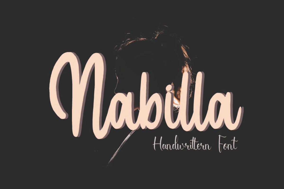 Nabilla, a Script Font by AleraStudio (Photo 1 of 6)