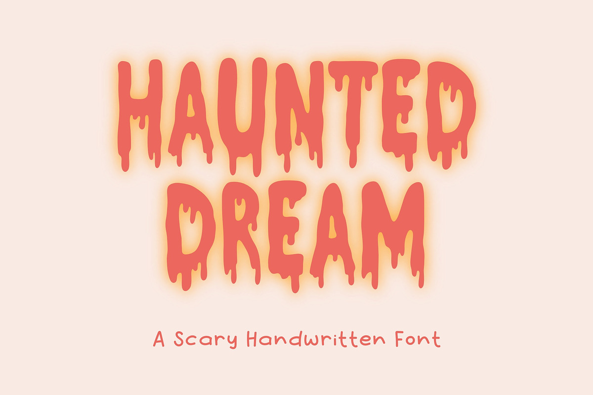 Haunted Dream Font - Horror Font, a Handwritten Font by ariodsgn (Photo 1 of 10)